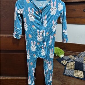 Cute Bunny Print Kids Pajamas